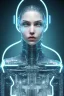 Placeholder: cyberpunk, glass body, women, portrai, open mouth, perfect skin, tron, cyborg , perfekt, real, dream, hr giger