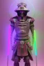 Placeholder: Futuristic Neon crystal skeleton samurai smoke glass fire water