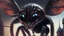 Placeholder: a spider mickey mouse hybrid, photorealism, movie screen capture, horror, sci-fi, retrofuturism, evil, demon-like