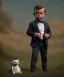 Placeholder: James bond toddler, full body, dramatic lighting, hyper realistic