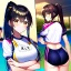 Placeholder: Clear focus, 8k, high quality, detailed, beautiful lighting, girl, vibrant colors, black long hair, vibrant golden eyes, ponytail, gym clothes,