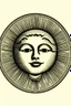 Placeholder: sun of may front face portrait logo, stamp.