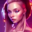 Placeholder: a beautiful girl , Synthwave, Vertical, Realistic, 2K