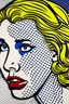 Placeholder: 8 8 in the style of roy lichtenstein