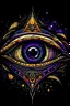 Placeholder: eye of Horus stars detailed high quality colorful purple fit on screen