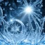 Placeholder: celestial, reflection, ice crystals, snow, icicles