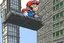 Placeholder: mario falling off building