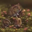 Placeholder:  Field mouse, cartoon, dark, high definition, ultra 8 k,