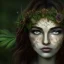 Placeholder: Portrait of beautiful girl, plant, metal, feathers, Dryad, fae, sidhe, ominous, nature, plants, wildflower, facepaint, dnd character portrait, intricate, oil on canvas, masterpiece, expert, insanely detailed, 4k resolution, retroanime style, cute big circular reflective eyes, cinematic smooth, intricate detail , soft smooth lighting, soft pastel colors, painted Renaissance style,bokeh, 800mm lens