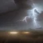 Placeholder: franz frazetta style,plains,lighting bolt strike, storm in the distance