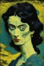 Placeholder: black hair lady by van gogh