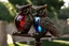 Placeholder: Coloured glass owl set with gemstones, glittering metal and gemstone parts in garden sharp focus elegant extremely detailed intricate very attractive beautiful dynamic lighting fantastic view crisp quality exquisite detail in the sunshine gems and jewels