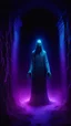 Placeholder: Conjuring wraiths, blacklight, abstract, ghost, 8K, sinister, creepy, spooky, depth effect maximized, stunning environment, beautifully lit, insanely detailed, best quality