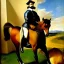 Placeholder: portrait of a horse riding by Diego Velázquez style