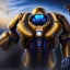 Placeholder: Ultra detailed fullbody Portrait in oil on canvas of Starcraft Marine unit with armor,extremely detailed digital painting, extremely detailed face, crystal clear eyes, mystical colors ,perfectly centered image, perfect composition, rim light, beautiful lighting,masterpiece ,8k, stunning scene, raytracing, anatomically correct, in the style of Steve Jung and robert e howard and Wizyakuza and Ohrai Noriyoshi and Simon Bisley and uncannyknack.