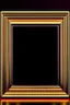 Placeholder: rectangular gold delicate art deco picture frame