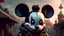 Placeholder: zombie mickey mouse hybrid, photorealism, movie screen capture, horror, sci-fi, retrofuturism,