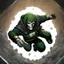 Placeholder: dr doom skydiving down into a pit