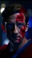 Placeholder: mark zuckerberg as lipstick red faced demon from the movie "insidious", bokeh like f/0.8, tilt-shift lens 8k, high detail, smooth render, down-light, unreal engine, prize winning