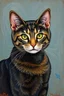 Placeholder: Portrait of a cat by Van Gogh