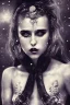 Placeholder: Danish singer MØ face, darkness style witch