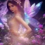 Placeholder: one big crystal subtle lotus in a galactic ambiance with a beautiful fairy, delicate colors, finely tuned detail, ultra high definition, 8 k, unreal engine 5, ultra sharp focus