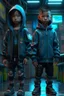 Placeholder: cyberpunk kids indonesia, 8k, realistic, full body