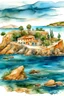 Placeholder: Cyprus island in watercolor