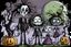 Placeholder: Halloween Tim Burton style in color