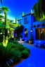 Placeholder: The Jardin Majorelle in Marrakech, an oasis of calm amid the city's chaos. This enchanting garden is filled with exotic plants, vibrant blue buildings, and winding pathways.