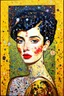 Placeholder: X cannot exist without 0; Post-Modern Celestial Pop Art with surreal elements; Gustav Klimt inspired painting.