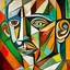 Placeholder: portret of pablo picasso selfportret cubism brown picasso