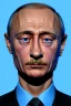 Placeholder: Waist up muppet Portrait, Vladimir Putin as muppet doll, Black suit, photo studio, blue background, unreal engine 5, concept art, art station, god lights, ray tracing, RTX, lumen lighting, ultra detail, volumetric lighting, 3d.