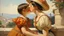 Placeholder: cote d'azur child and mother kissing painting neoclassism zoom out