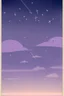 Placeholder: A song poster containing the night sky with stars and one shooting star with lavender flowers written on it the birth of a star