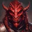 Placeholder: dnd, portrait of red dragonborn