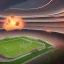 Placeholder: mars , stadium , soccer , fans , scoreboard , players , worldcup , space sport , goal , goalkeeper,pitch