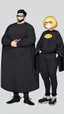 Placeholder: generate a tall guy with green eyes, black short hair, black rectangular glasses, plump lips, wide shoulders, in a black sweatshirt, black pants with pockets on the hips, yellow short socks, in black sneakers, wide shoulders, the guy is crying