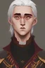 Placeholder: draw Aemond Targaryen from the House of the Dragon dressed as a Catholic priest