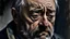 Placeholder: sad man oil paint