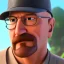 Placeholder: Walter white, realistic, 8k, beach background,fedora