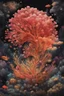 Placeholder: diseased Flora, fauna, and coral at the End of the Multiverse rising from a black liquid surface.