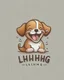 Placeholder: Laughing little puppy logo design Laughing little puppy logo design