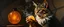 Placeholder: master oil painting by Rembrandt, good afternoon gremlin master cat woman hot smoking ball