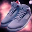 Placeholder: Jordan 3 sneaker in the space volumetric lighting