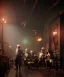 Placeholder: cabaret scene, steampunk. old man. little monkey, Sunglasses, rain, smoking, happy, hot. Many people background, highly detailed, concept art, unreal engine 5, god rays, ray tracing, RTX, lumen lighting, ultra detail, volumetric lighting, 3d, finely drawn, high definition, high resolution.