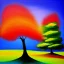 Placeholder: landscape tree painting abstract