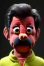 Placeholder: Waist up muppet Portrait, Nicolas maduro us muppet doll, black hair, Venezuelan president, red and yellow tracksuit, mustache, photo studio, background, unreal engine 5, concept art, art station, ray tracing, lumen lighting, ultra detail, volumetric lighting, 3d.