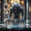 Placeholder: giger escher vampire ogre araknid sculpture in transparent murano glass beeing sprinkled by fountain inside glass box,bokeh like f/0.8, tilt-shift lens 8k, high detail, smooth render, down-light, unreal engine,bokeh like f/0.8, tilt-shift lens 8k, high detail, smooth render, down-light, unreal engine