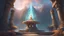 Placeholder: an ancient magical portal whirling with the light from another world. stone guardians. mountains. cinematic lighting, hyper realisme, Hyperrealistic, splash art, concept art, mid shot, intricately detailed, color depth, dramatic, 2/3 face angle, side light, colorful background